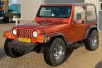 ‼️JEEP WRANGLER TJ 2.5 120PK ORANJE HARD/SOFTTOP YOUNGTIMER, Auto's, 2500 cc, 74 €/maand, 4 cilinders, Zwart