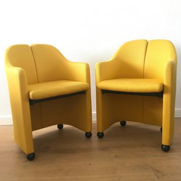 2 Tecno serie PS 142 PS142 stoelen stoel design vintage