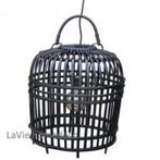 Hanglamp bamboe zwart groot model, Huis en Inrichting, Lampen | Hanglampen, Verzenden, Nieuw, Minder dan 50 cm