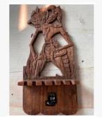Indonesisch Brocante lepelrek, hout, 26 x 12 cm, Antiek en Kunst, Curiosa en Brocante, Ophalen of Verzenden