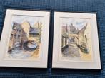 Aquarel Den Bosch - Set van 2, Antiek en Kunst, Ophalen