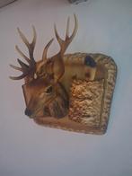 Vintage wandornament hert, Huis en Inrichting, Woonaccessoires | Wanddecoraties, ., Ophalen of Verzenden, Zo goed als nieuw, .
