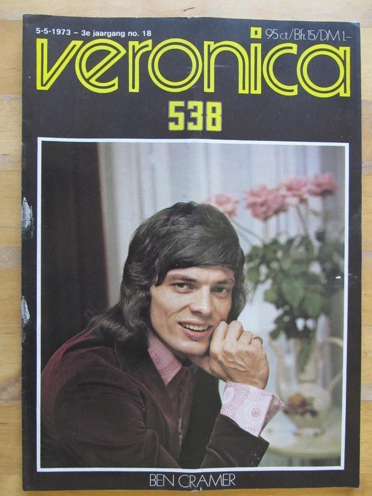Veronica 1973 Ben Cramer Jermaine Jackson Helen Reddy Faces, Verzamelen, Tijdschriften, Kranten en Knipsels, Tijdschrift, Nederland