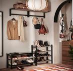 Ikea TJUSIG Kapstok + schoenenrek zwart, Ophalen, Zo goed als nieuw