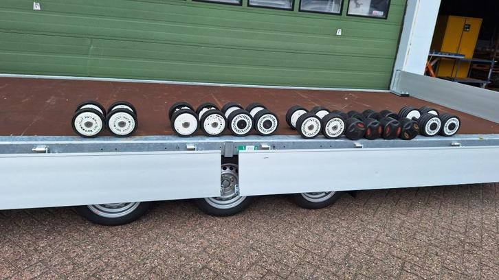 set a 22 Dumbells, Sport en Fitness, Fitnessmaterialen, Gebruikt, Dumbbell, Armen, Ophalen