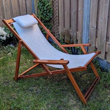 Retro tuinstoel ligstoel strandstoel zonnebed beschikbaar voor biedingen