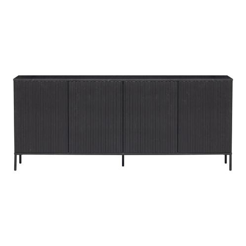 Woood gravure dressoir als nieuw, Huis en Inrichting, Kasten | Dressoirs, Zo goed als nieuw, 25 tot 50 cm, Grenenhout, Metaal