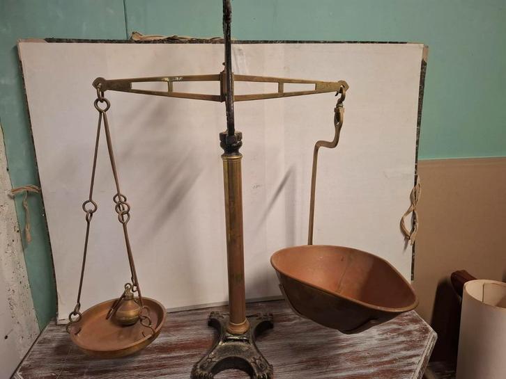 Antieke Engelse Koffie/Thee Weegschaal - 19e Eeuw, Antiek en Kunst, Antiek | Gereedschap en Instrumenten, Ophalen of Verzenden