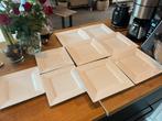 Mooie vierkante witte dinerborden | borden kerstdiner, Huis en Inrichting, Keuken | Servies, Ophalen, Gebruikt, Overige stijlen