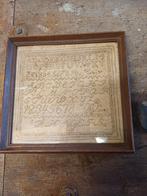 Antiek Merklapje in Lijst - Anno 1880, Antiek en Kunst, Ophalen of Verzenden