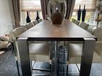 Bartafel design Bert plantagie met 8 hoge stoelen, Huis en Inrichting, Tafels | Eettafels, 50 tot 100 cm, Rechthoekig, Ophalen of Verzenden