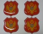 3D Montenegro gel vlag stickers 3x3cm UV-bestendig, Verzenden, Nieuw, Overige typen
