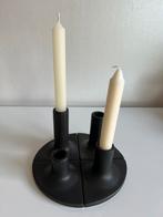 Vintage Design Set van 4 Keramiek Kandelaren Zwart, Huis en Inrichting, Woonaccessoires | Kandelaars en Kaarsen, Overige materialen