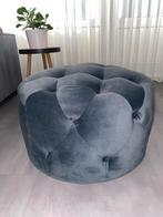 Donkergrijze poef Made - Zo goed als nieuw, Rond, Ophalen of Verzenden, Zo goed als nieuw, Stof