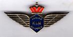 Junior KLM Skipper koper broche ( J_067 ), Verzenden, Zo goed als nieuw, Transport, Speldje of Pin