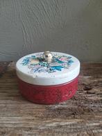 Mooi blikje met bloemen,vogel,vlinder, Ophalen of Verzenden, Gebruikt, Overige
