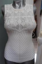 Reinders roomwit kanten top S stretch, Kleding | Dames, Tops, Reinders, Verzenden, Wit, Zo goed als nieuw
