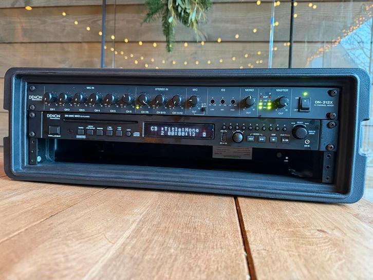 Denon DN-312X Mixer & DN300C MKII CD/USB Speler, Muziek en Instrumenten, Mengpanelen, Gebruikt, 10 tot 20 kanalen, Microfooningang