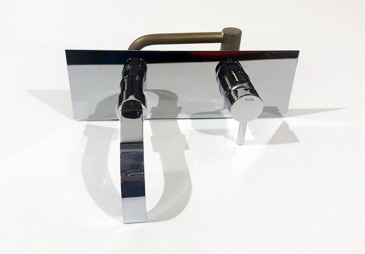 PONSI VEALMIX 2GATS WASTAFELKRAAN CHROOM (gratis verzending), Doe-het-zelf en Verbouw, Sanitair, Nieuw, Kraan, Chroom, Ophalen of Verzenden