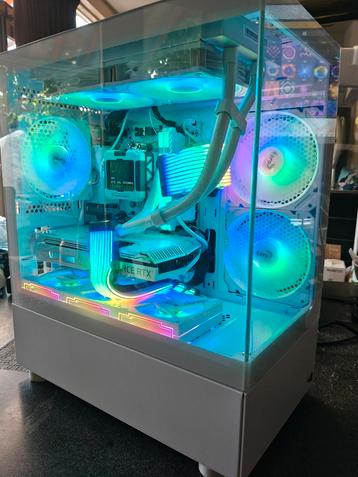 Witte RGB RTX Gaming PC - Ryzen 5 - 32GB Ram - 2TB SSD -WiFi beschikbaar voor biedingen