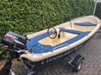Corsiva 430 Sloep Fourstroke incl trailer, Watersport en Boten, Gebruikt, Tot 10 pk, 3 tot 6 meter, Buitenboordmotor