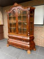 Authentieke Barok Vitrinekast, Antiek en Kunst, Ophalen, Rechthoekig, 150 tot 200 cm, 200 cm of meer