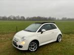 Fiat 500 C 500S 2013 TwinAir Turbo ORG NL NAP Sport Cabrio!!, Zwart, Cabriolet, Start-stop-systeem, Wit