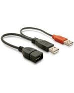 Delock - USB 3.0 Y Kabel - Voeding en Data USB Kabel - 0.3, Ophalen of Verzenden, Nieuw