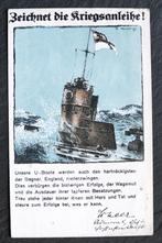 Zeichnet die Kriegsanleihe! Duikboot, 1917, Marine-Post, Verzamelen, Ansichtkaarten | Themakaarten, Verzenden, Voor 1920, Gelopen