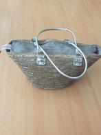 Leuke shopper  strand tas - Beige/Zilver, Sieraden, Tassen en Uiterlijk, Tassen | Damestassen, Ophalen of Verzenden, Zo goed als nieuw