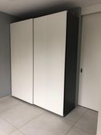 IKEA PAX 200*236cm wit / d. grijs DEZE WEEK OPHALEN, Ophalen, Kunststof, IKEA PAX greeploos, 200 cm of meer