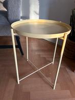 Tafeltje, Minder dan 55 cm, Gebruikt, Metaal of Aluminium, Rond