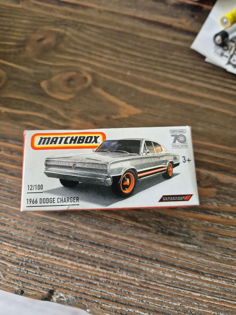 MATCHBOX 2023 1966 DODGE CHARGER Power Grabs, Hobby en Vrije tijd, Modelauto's | Overige schalen, Ophalen of Verzenden, Nieuw