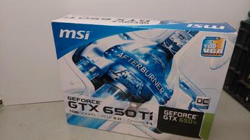 Videokaart MSI Geforce GTX650Ti OC 1GB beschikbaar voor biedingen