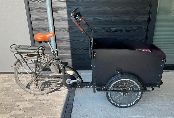 Vogue Troy e-bike bakfiets, Fietsen en Brommers, Fietsen | Bakfietsen, Gebruikt, Overige merken, 4 kinderen of meer, Elektrisch