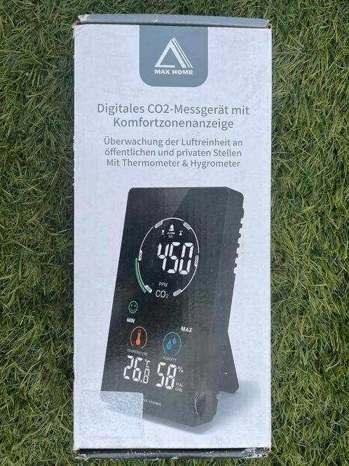 Digitale CO2-meter Max Home - Nieuw in doos, Doe-het-zelf en Verbouw, Meetapparatuur, Nieuw, Overige meters, Ophalen of Verzenden