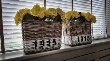 Mooie rieten manden - landelijke stijl beschikbaar voor biedingen