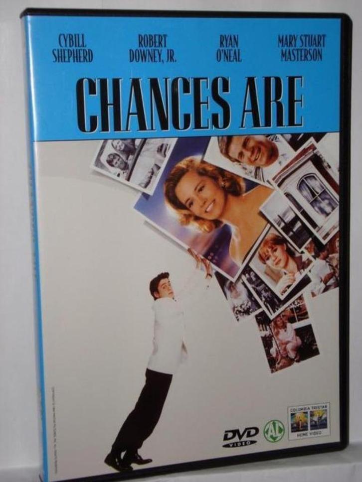 DVD - Chances Are met Cybill Shepherd en Robert Downey Jr., Cd's en Dvd's, Dvd's | Komedie, Zo goed als nieuw, Romantische komedie