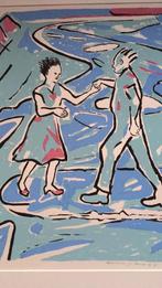 Zeefdruk Anne Semler 50 bij 60 buiten kant, Antiek en Kunst, Kunst | Litho's en Zeefdrukken, Ophalen of Verzenden