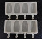 2 Siliconen Bakvorm ijsjesmal mini 'magnum', Ophalen of Verzenden, Zo goed als nieuw, Taarten, Bakvorm