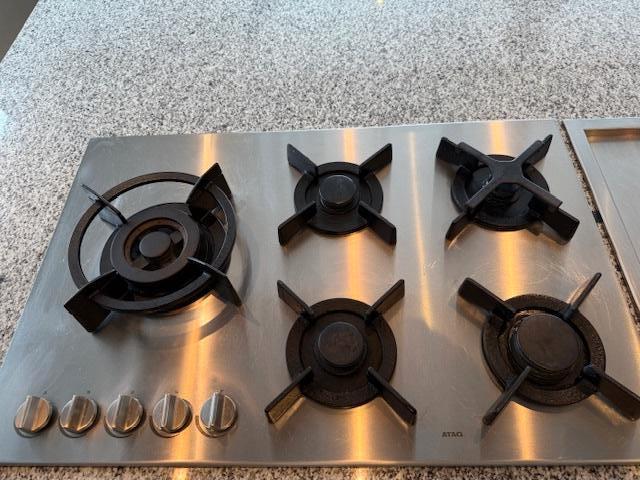 Atag gaskookplaat, Witgoed en Apparatuur, Kookplaten, Gebruikt, Inbouw, Gas, 5 kookzones of meer, Ophalen