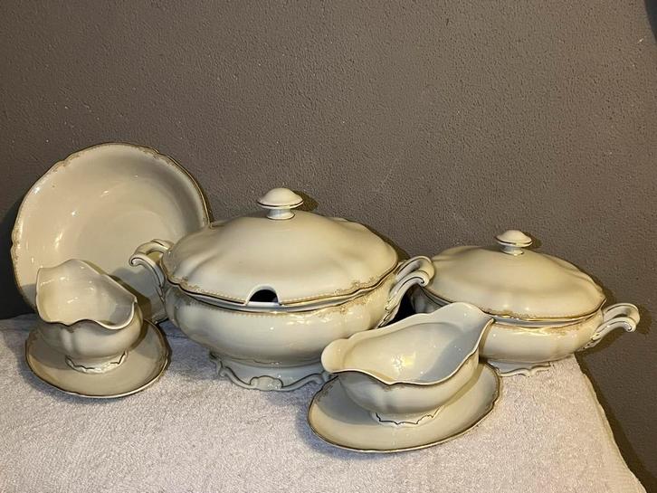 Hutschenreuther – 5-delig, Antiek en Kunst, Antiek | Servies compleet, Ophalen of Verzenden