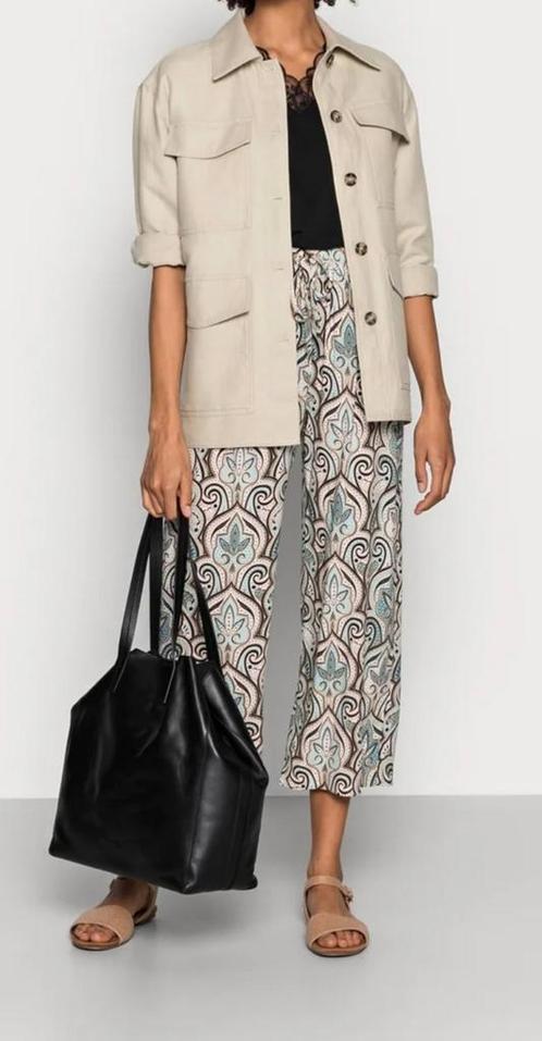 Soyaconcept zomerse culotte in blauwtinten maat XXL mt. 44, Kleding | Dames, Broeken en Pantalons, Zo goed als nieuw, Maat 46/48 (XL) of groter