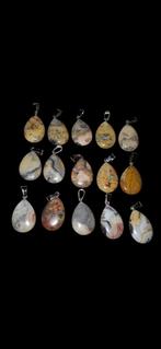 Crazy lace agaat hangers, Ophalen of Verzenden, Mineraal