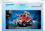 Playmobil Brandweer terreinwagen 9466 met sirene en lichten, Ophalen of Verzenden, Gebruikt, Complete set