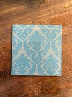 4 glazen onderzetters vintage barok style, Ophalen of Verzenden