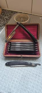 7 SCHEERMESSEN kistje barber scheermes WW1 WWI KOLONEL TOP, Antiek en Kunst, Ophalen of Verzenden