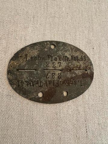 Erkennungsmarke FLAK beschikbaar voor biedingen