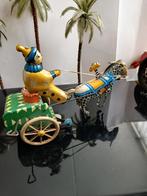 Paard met wagen en clown van blik, Antiek en Kunst, Antiek | Speelgoed, Ophalen of Verzenden