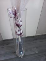 Glazen transparant cylinder vaas 80cm hoog diameter 16,5, Huis en Inrichting, Woonaccessoires | Vazen, Ophalen, Gebruikt, Overige kleuren